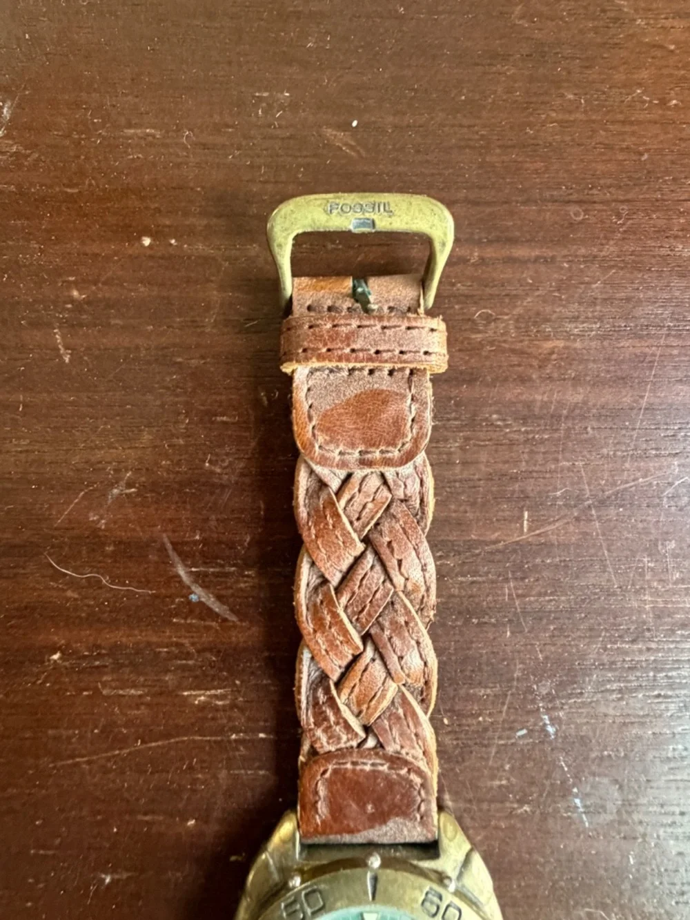 Fossil Men's Watch BQ-8725 with braided leather band